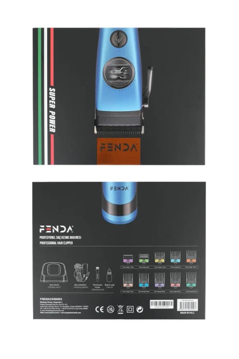 ماشین اصلاح مو حرفهای Fenda آبی یخی FNDSACKS0003BLUE