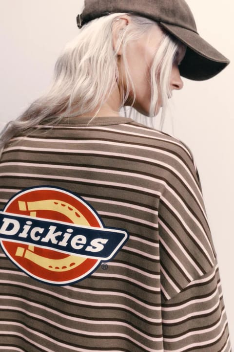 تیشرت oversize راهراه Dickies
