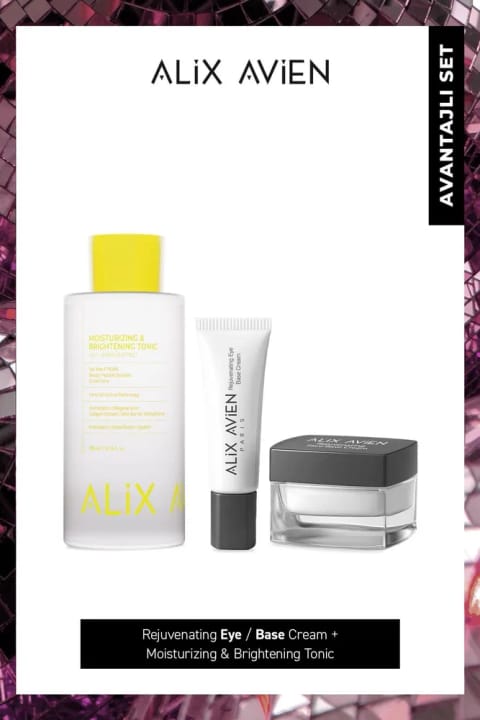 Alix Avien کرم پایه آرایش جوان‌ساز SPF 30 و ست مراقبت پوست