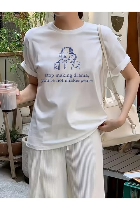 تی‌شرت طراحی چاپ Shakespeare یونیسکس uyguntarz
