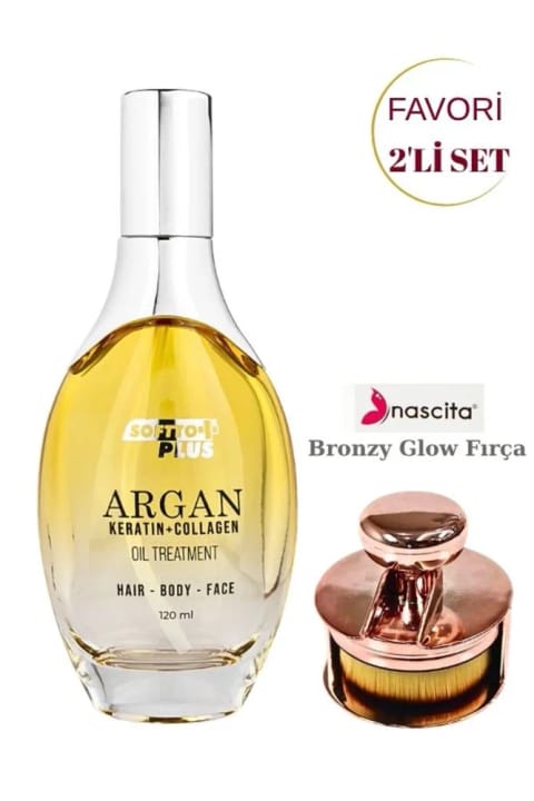 روغن مراقبت مو، بدن و پوست Softto Plus حاوی Argan 120 ml و Bronzy Glow...