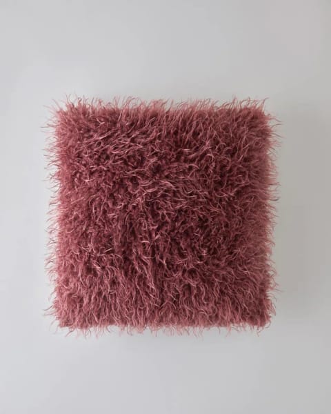 روکش کوسن پرزدار Fluffy ۴۵×۴۵ سانتی‌متر رنگ Vişne