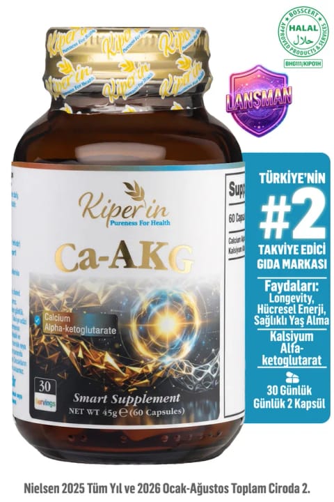 Kiperin Ca-AKG | 1000 mg | پشتیبان میتوکندری و سلولی | 60 کپسول