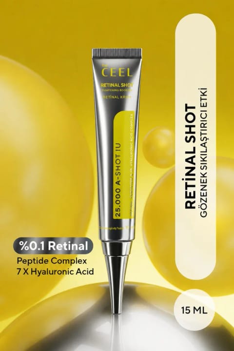 The Ceel Retinal Shot %0,1 سفتکننده و تقویتکننده کرم Retinal، 7x Hyalu...