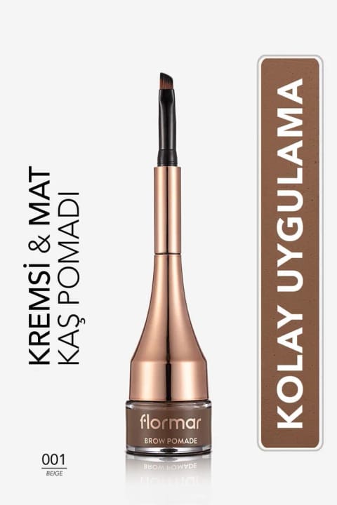 پوماد ابرو ماندگار با پیگمنت بالا فلورمار (بژ) - Brow Pomade - 001 Beige - 8...