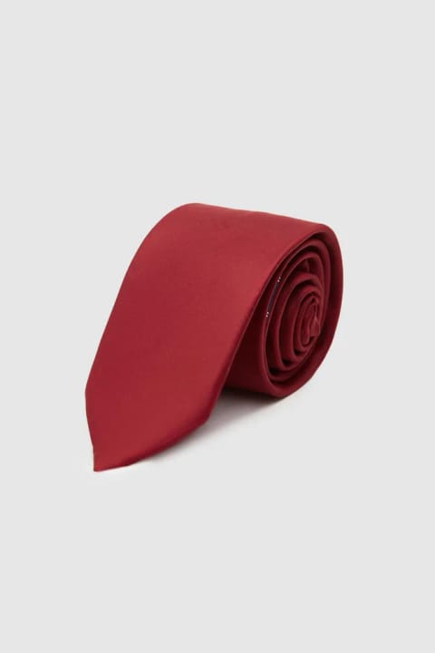 D'S Damat کراوات شرابی ساده ۵.۵ سانتیمتر