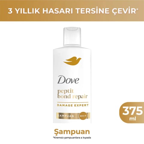 شامپو ترمیم‌کننده Dove با Peptide Bond Repair 375 میلی‌لیتر
