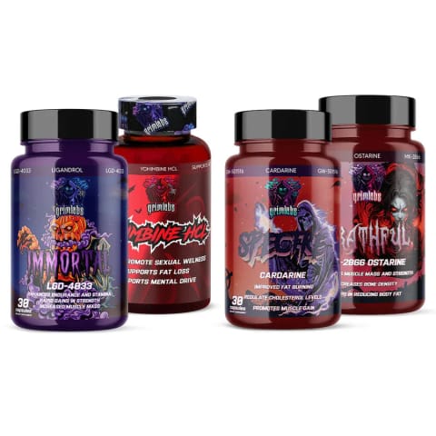 پک شروع Grimlabs Ripped Alpha - Immortal Ligandrol و Spectre Cardarine و Wrathful MK2866 و Yohimbine HCL