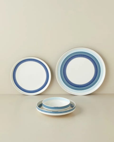 ست غذاخوری ۲۴ پارچه ۶ نفره Marivella New Bone China آبی