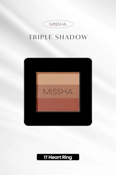Missha سایه چشم سهرنگ Triple Shadow با بافت نرم و بدون پودرریزی (17 H...)