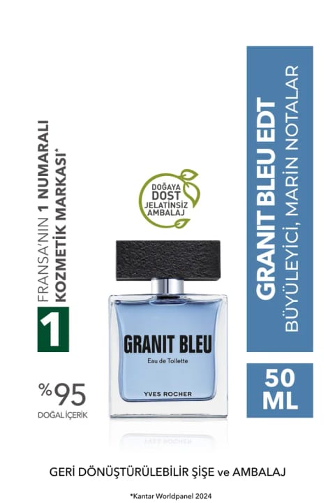 Yves Rocher Granit Bleu - ادوالت 50 میلی‌لیتر
