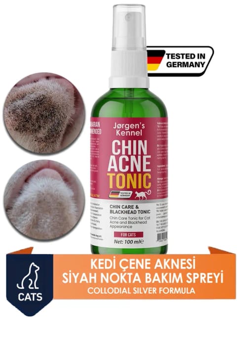 Jorgens Kennel اسپری مراقبت و پاکسازی آکنه چانه و صورت گربه 100 میلی‌لیتر