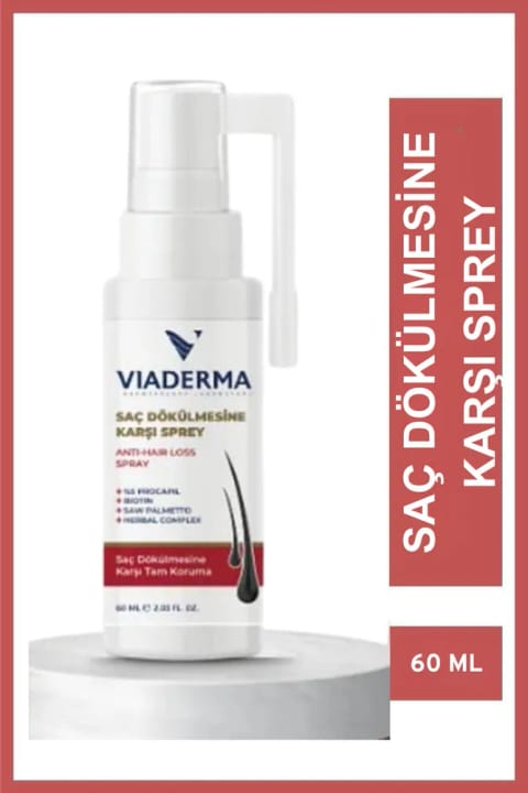 اسپری ضد ریزش مو Viaderma 60 ml - مناسب همه انواع مو، مقاوم به آب...