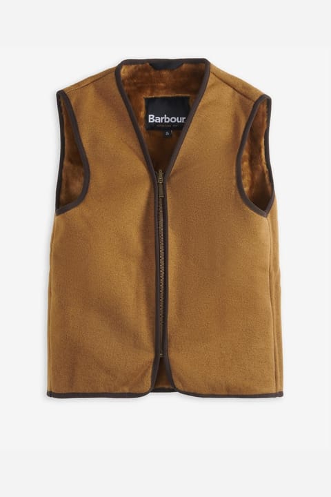 جلیقه بچگانه Barbour مدل Beaufort با آستر زیپدار Br31 Brown