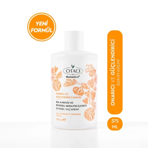 Otacı Botanics+ ترمیمکننده و تقویتکننده کرم مراقبت گیاهی مو با کدو حلوایی و Keratin گیاهی 375
