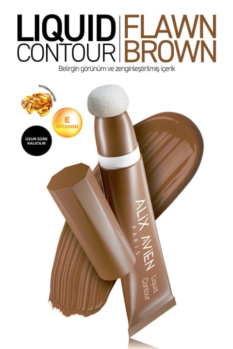 Alix Avien کانتور مایع ضد پیری مرطوبکننده با ویتامین E — 103 Flawn Brown