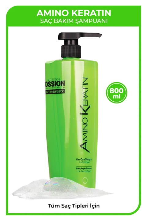 Ossion Amino Keratin شامپو مو 800 میلیلیتر