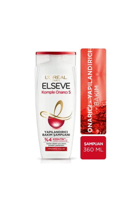LORÉAL PARIS Elseve شامپوی ترمیمکننده کامل ۵ (360 میلیلیتر)