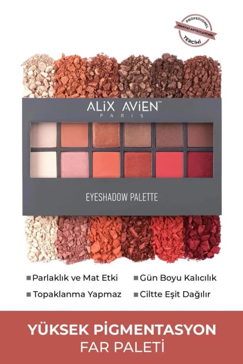 پالت سایه چشم ۱۲ رنگ Alix Avien - All Seasons 999