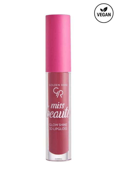 برق لب سه‌بعدی Golden Rose Miss Beauty Glow Shine 3D شماره 04 Pink Dream