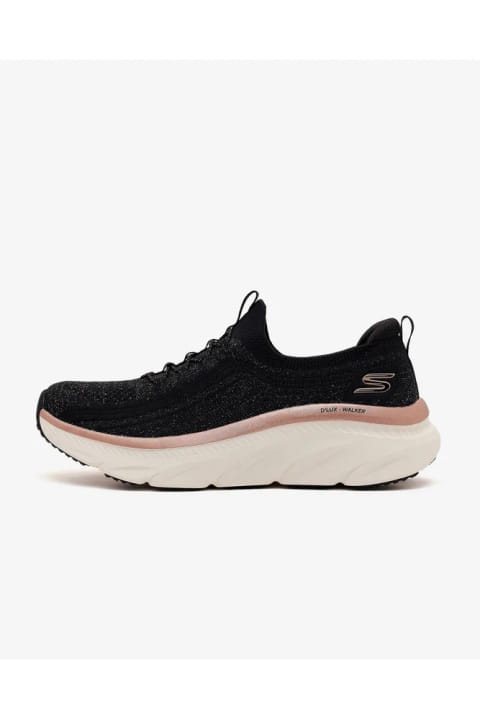 SKECHERS D'lux WALKER 3.0 زنانه مشکی / رزگلد کفش اسپرت 150395 BKRG