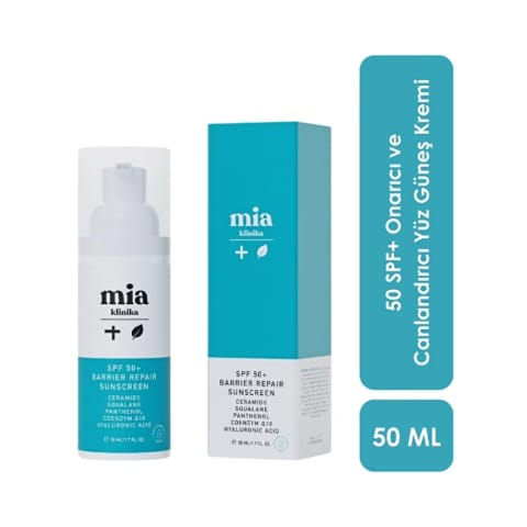 Mia Klinika SPF 50+ ترمیمکننده سد پوستی ضدآفتاب صورت 50 میلیلیتر