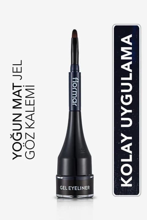 Flormar جل خط چشم مات با پیگمنت بالا و برس مخصوص - 02