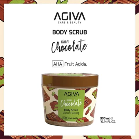 Agiva Care & Beauty Dubai Chocolate اسکراب بدن 300 میلی‌لیتر
