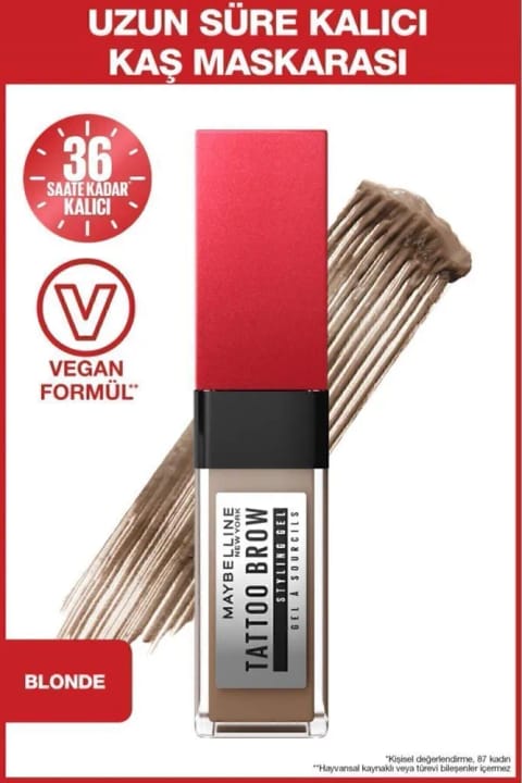 Maybelline New York Tattoo Brow 36h Styling Gel - 250 بلوند