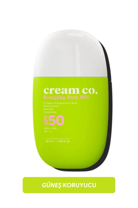 کرم ضدآفتاب رنگی SPF50 آبرسان و روشن‌کننده Pink برند Cream Co. حجم 40ml