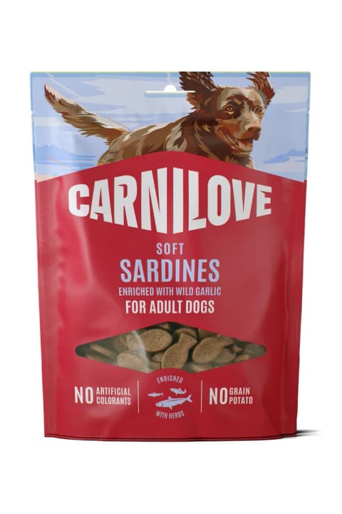 Carnilove نرم (Soft Snack) تشویقی سگ با ساردین و سیر وحشی