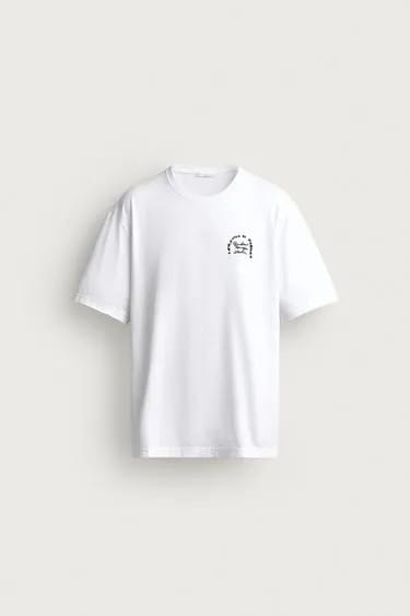 تیشرت گشاد طرح سرامیک Zara