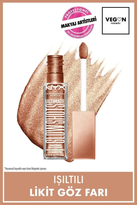 سایه مایع درخشان NYX Professional Makeup Ultimate Glow Shots - 06 Gold