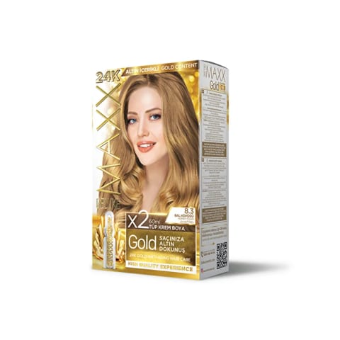 رنگ مو Maxx Deluxe Golden Beauty سایه 8.3 عسل کفی