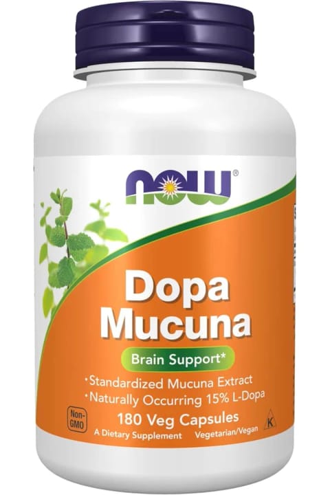 Now Foods Dopa Mucuna 180 کپسول گیاهی