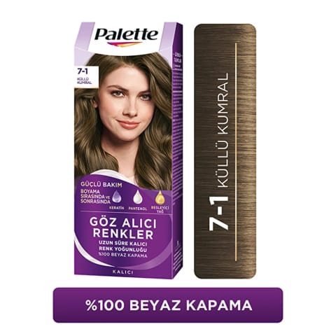 Palette Göz Alıcı Renkler 7-1 خاکستری-بلوند تیره