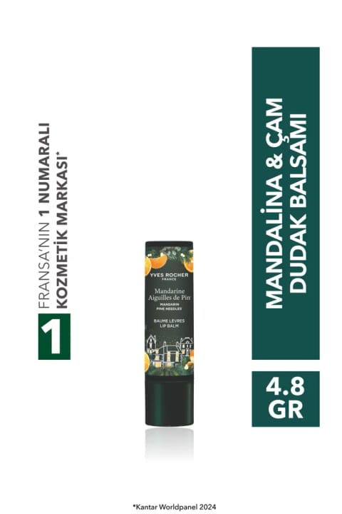Yves Rocher بالم لب نارنگی و کاج - 4.8 گرم - 61897