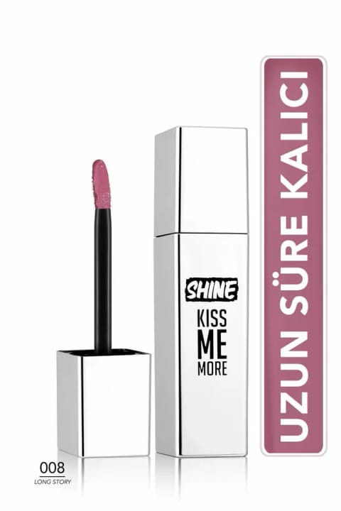 Flormar درخشان ماندگار رژ لب مایع (بنفش روشن) - Shine Kiss Me More Lls - 008 Lon...