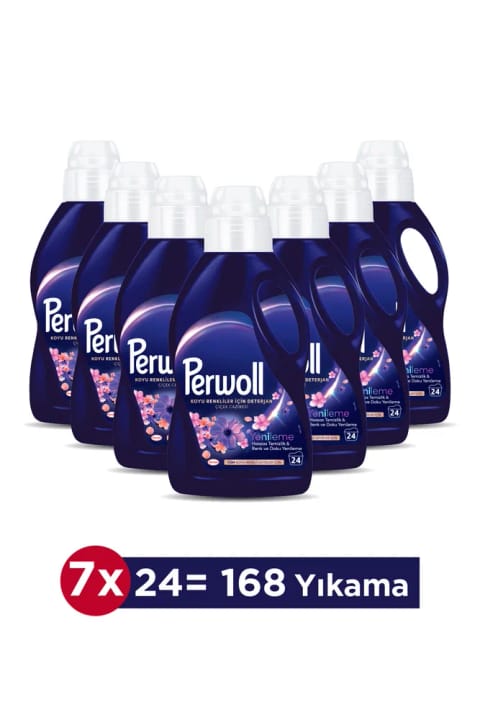 Perwoll Renewal for Dark Colors Flower Charm 7x 1.485 ml 168 Washes