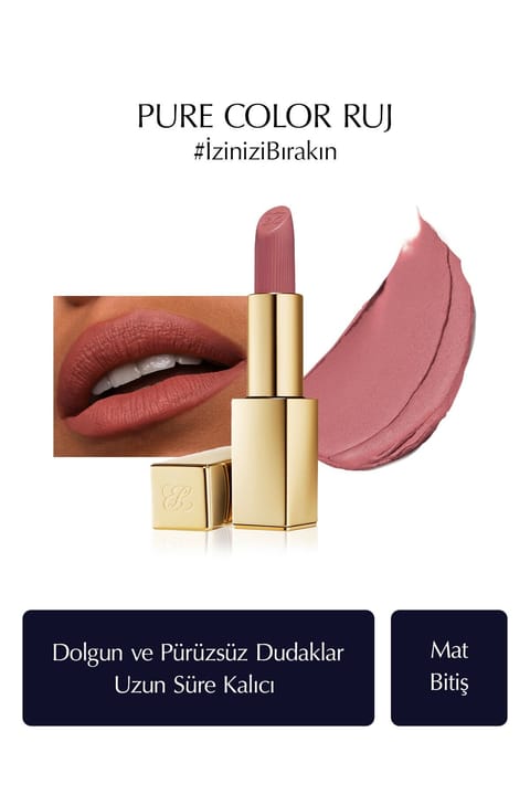 رژ لب مات Estee Lauder مدل Pure Color Matte با وزن 3.5 گرم - رنگ 828