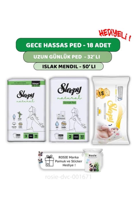 Sleepy Natural اولترا حساس نایت پد ۱۸ تایی، روزانه ۳۲ تایی، حساس ۵۰ تایی ...