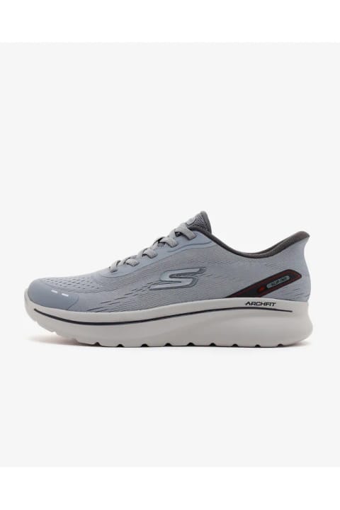 کفش پیادهروی مردانه اسکچرز GO WALK ARCH FIT N-JOY گری 217075TK CHAR