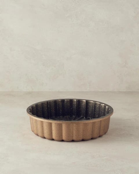 قالب کیک چدنی پرمیوم Patisserie Lena، ۲۵ سانتی‌متر، طلایی