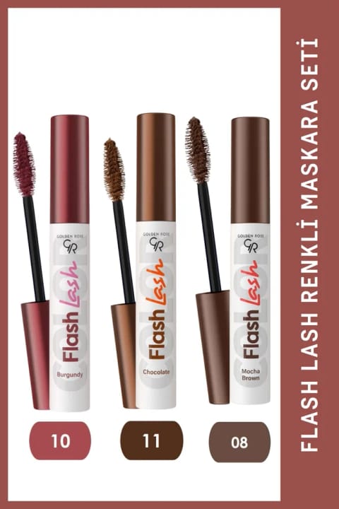 Golden Rose ست ماسکارا رنگی Flash Lash شماره 11-10-08