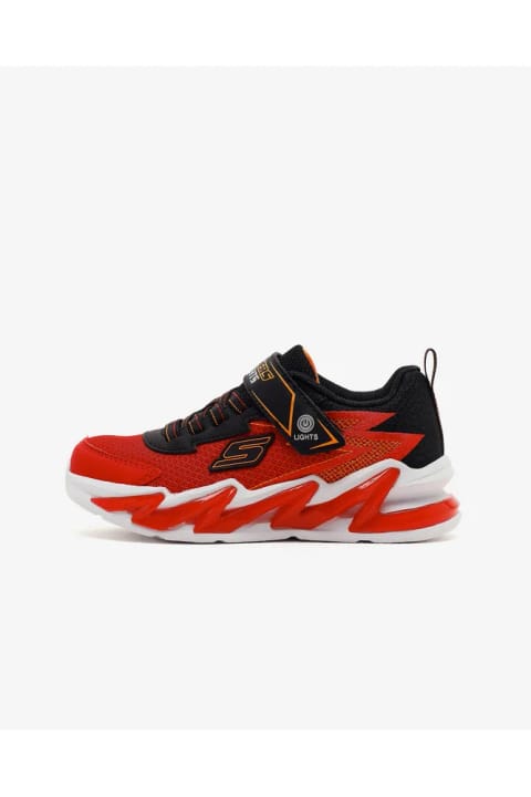 SKECHERS LIGHT-SURGE کفش اسپرت پسرانه بزرگ، قرمز/مشکی، چراغدار 400...