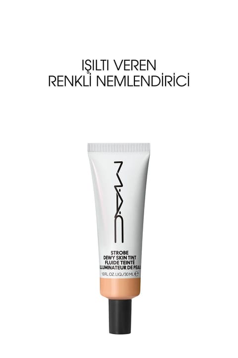 مرطوبکننده رنگی درخشان M.A.C Strobe Dewy حاوی Hyaluronic Acid — Medium