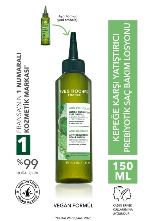 Yves Rocher لوسیون موی تسکیندهنده پریبیوتیک ضد شوره