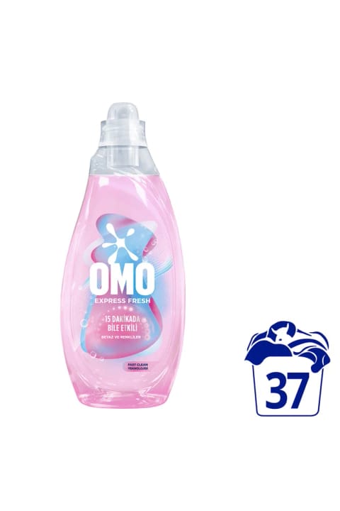 Omo Express Fresh Sensitive مایع لباسشویی سفید و رنگی 1480ml