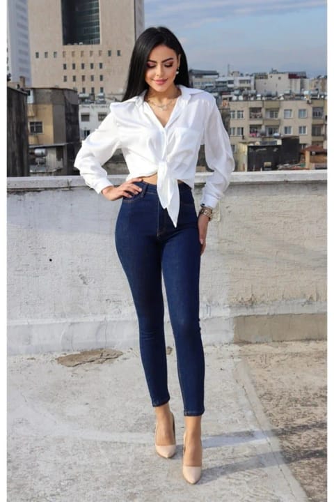 LİMABEL Lina Allstar Icon Gold اسکینی جین زنانه سرمهای