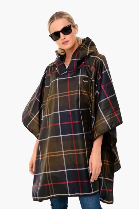 باربور پانچو بارانی تارتان Tn11 Classic Tartan